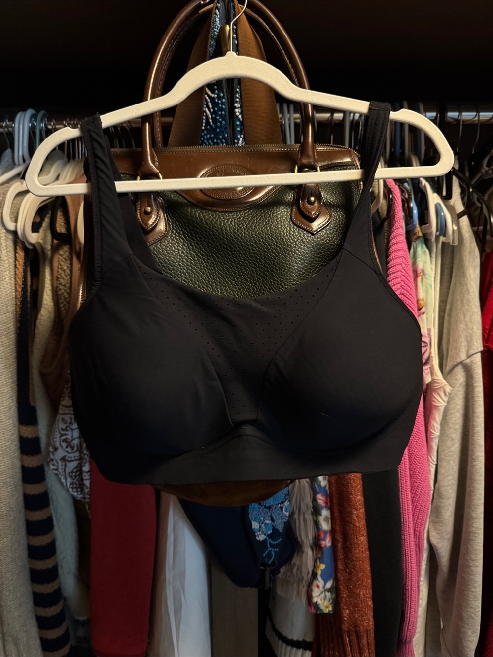 lululemon athletica Black Wireless Support Bra